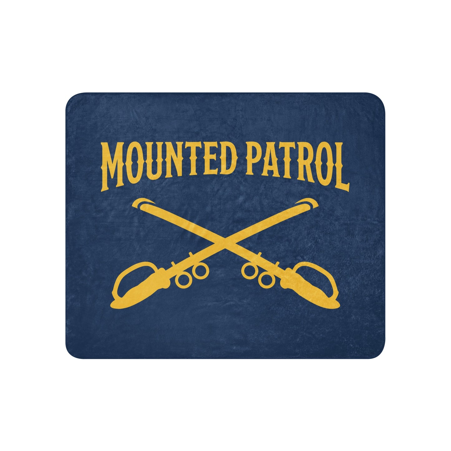 Sherpa Blanket | Metro Nashville Police Department Horse Mounted Patrol | Sabres Logo