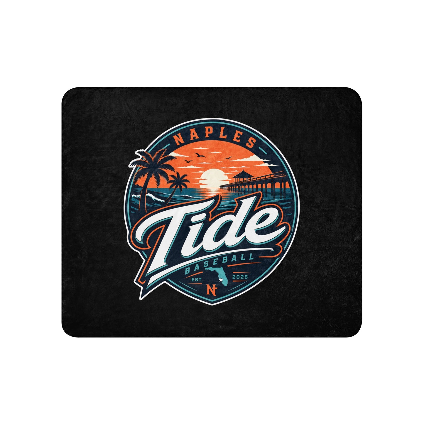 Sherpa Blanket | Naples Tide | Enblem Logo
