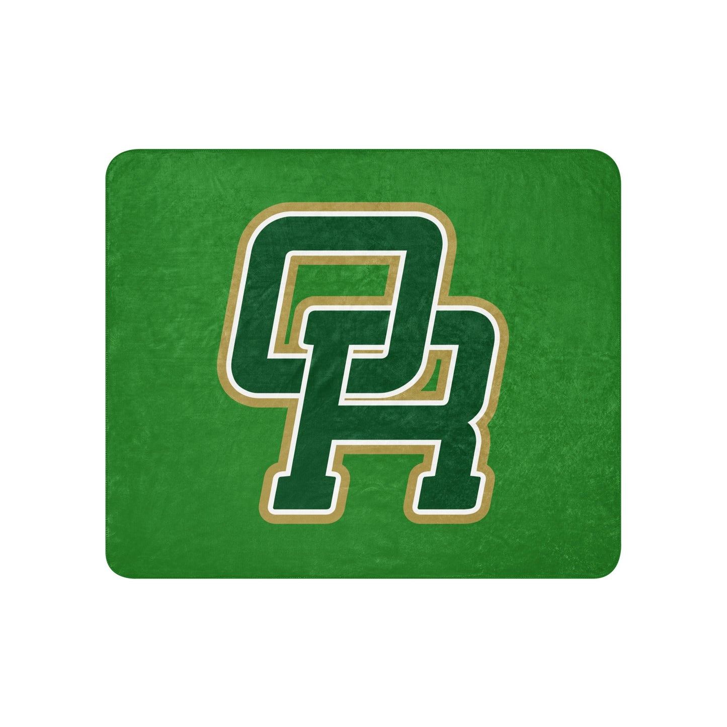 Sherpa Blanket | Oakridge Flag Football | Varsity Interlock Logo