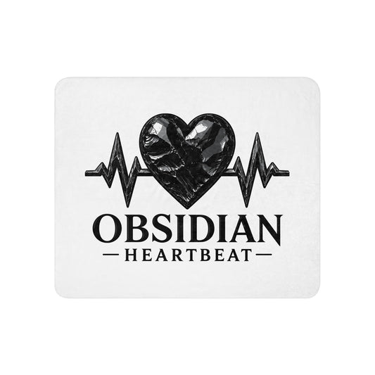 Sherpa Blanket | Obsidian Heartbeat | Pulse Athletics Logo