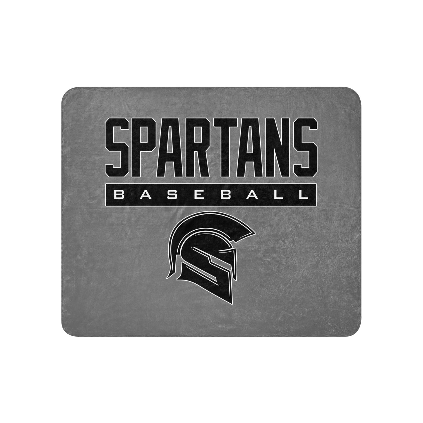 Sherpa Blanket | Owings Mills Spartans Baseball | Crest Logo