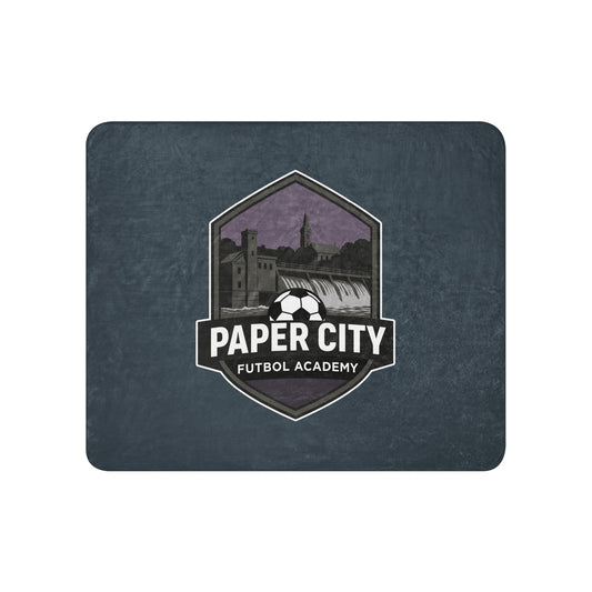 Sherpa Blanket | Paper City Futbol Academy | Vanguard Shield Logo