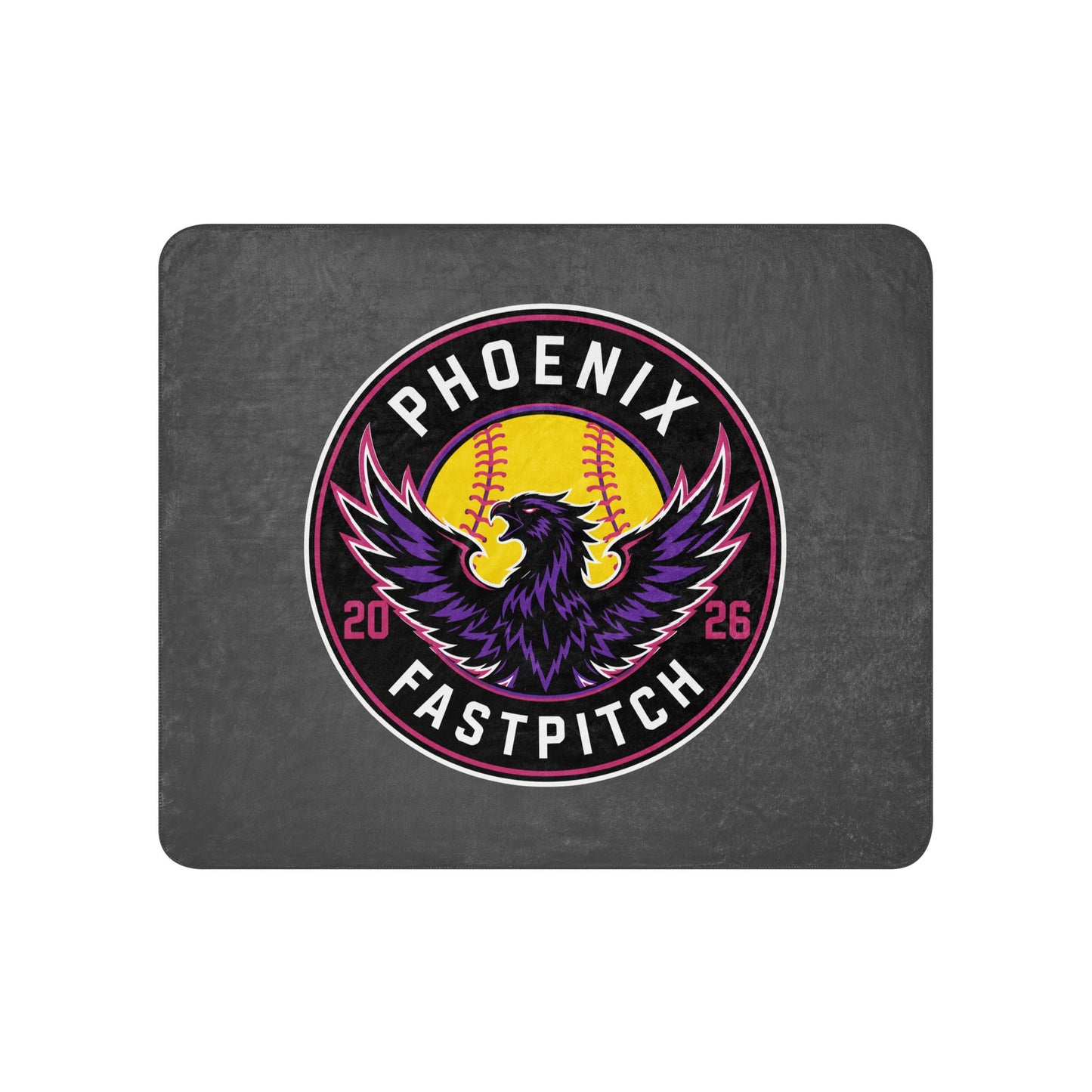 Sherpa Blanket | Phoenix Fastpitch | Badge Logo