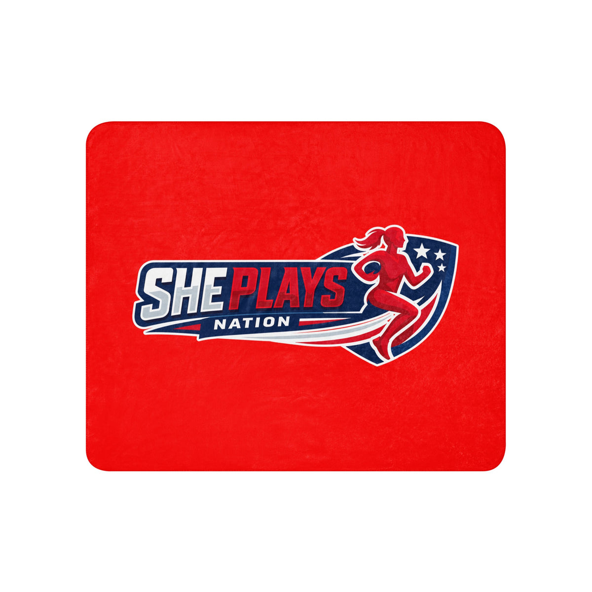 Sherpa Blanket | She Plays Nation | Crest Logo