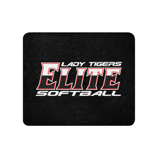 Sherpa Blanket | Tigers Elite Softball | Modern Script Logo
