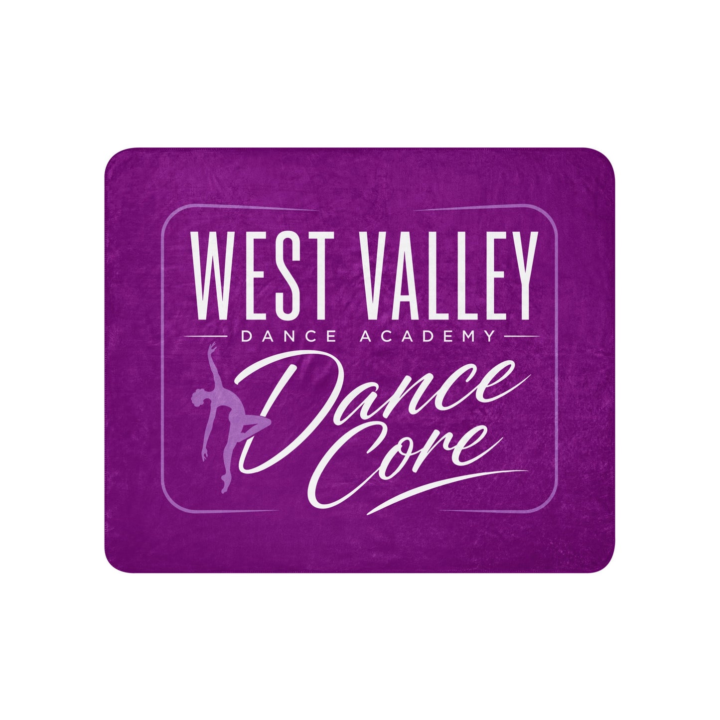 Sherpa Blanket | WVDA Dance Core | Modern Script Logo