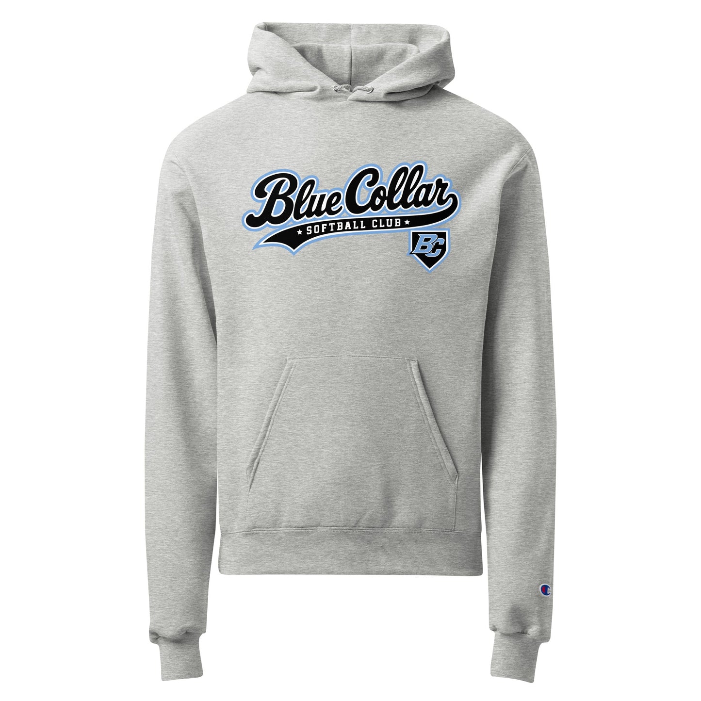 Signature | Champion Hoodie | Blue Collar Softball 2034 | Foundry Logo
