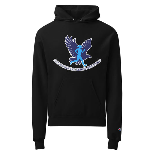 Signature | Champion Hoodie | Bowdoinham Rebel Runners | Aerial Runner Emblem Logo