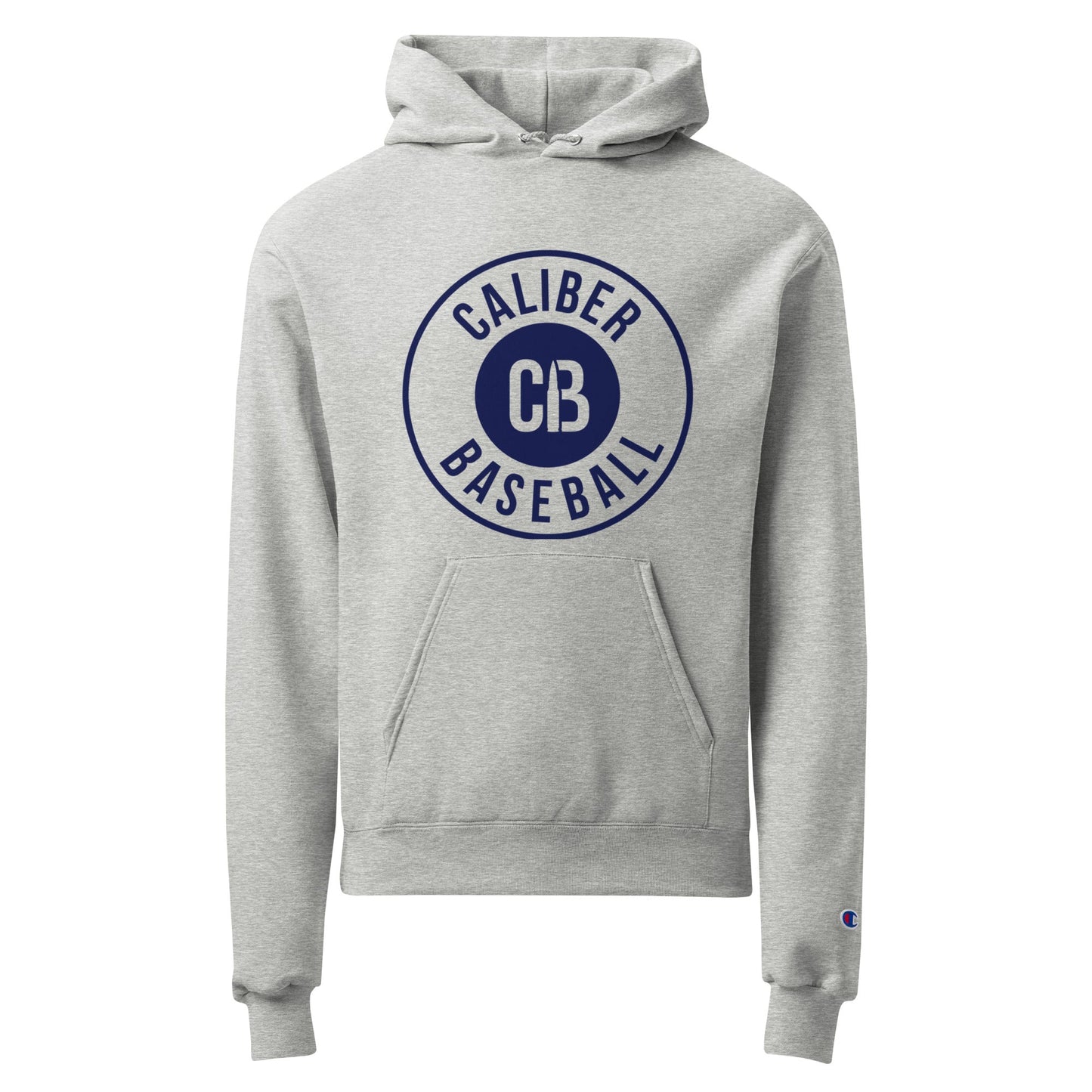 Signature | Champion Hoodie | Caliber Baseball | Badge Logo