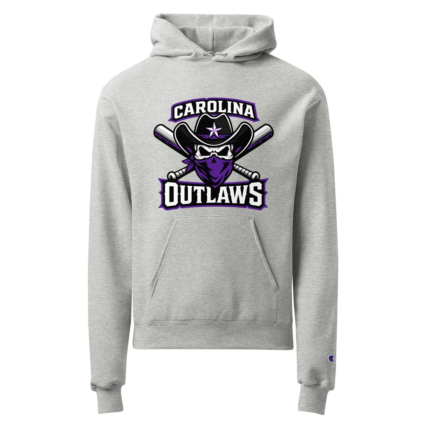 Signature | Champion Hoodie | Carolina Outlaws Baseball | Crest Logo