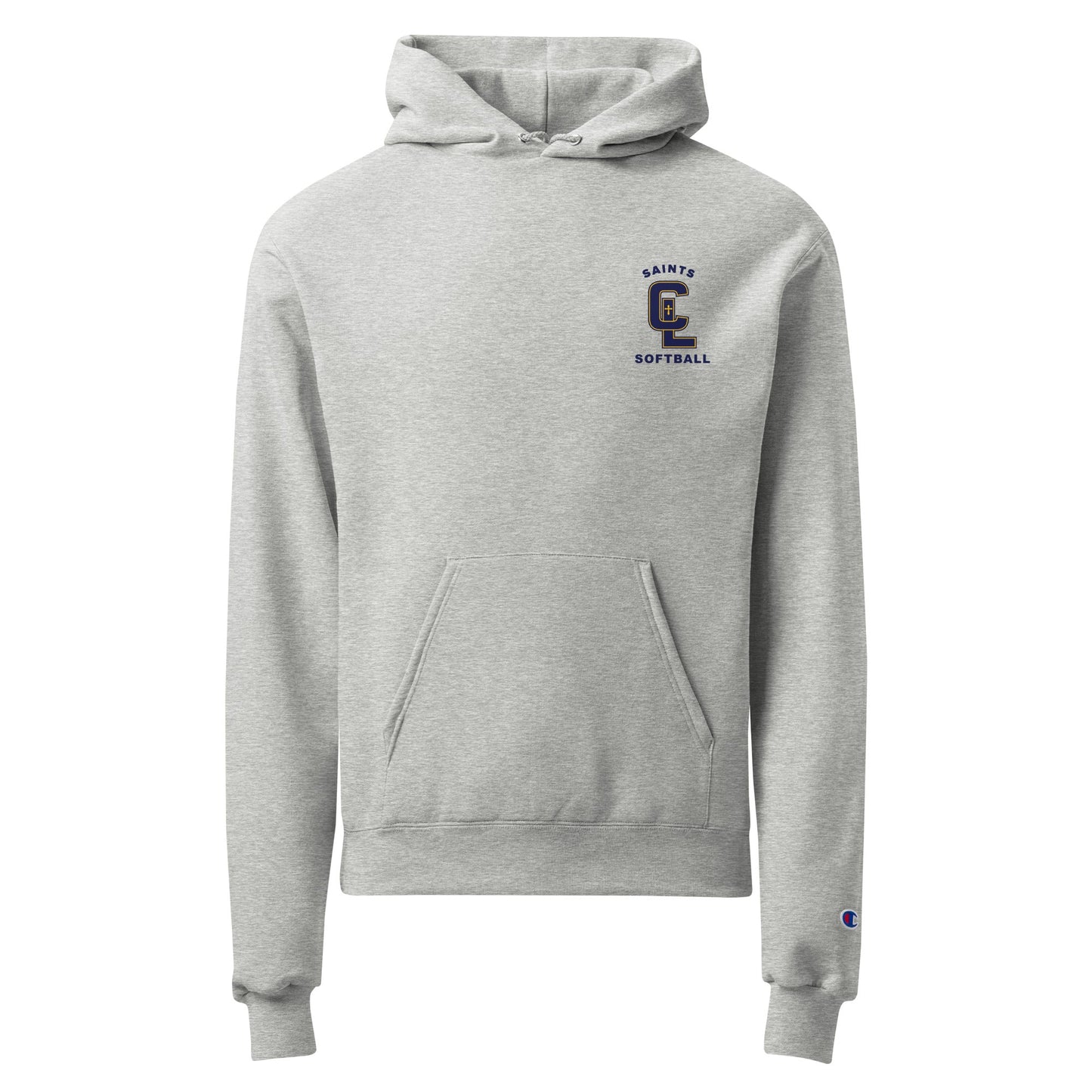 Signature | Champion Hoodie | Crean Lutheran Softball | Navy CL Softball Logo