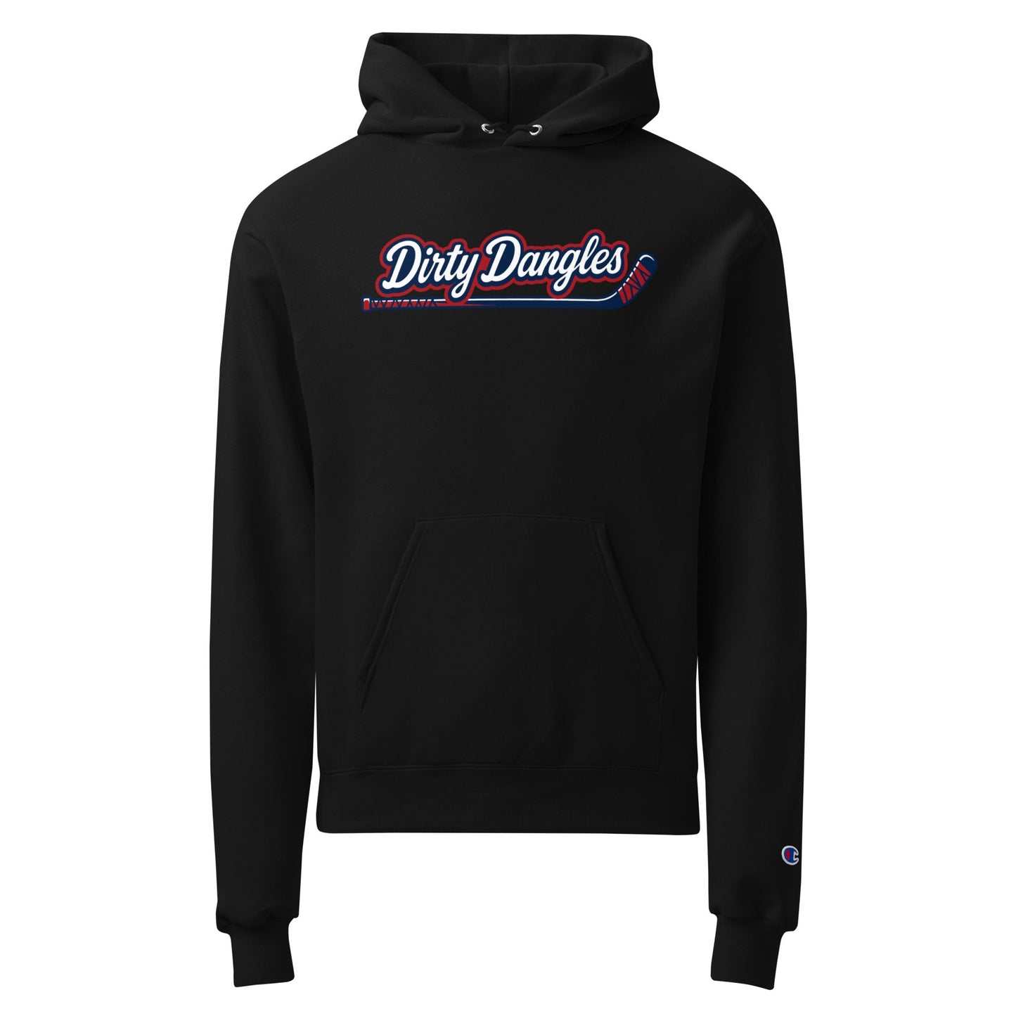 Signature | Champion Hoodie | Dirty Dangles | Script Logo
