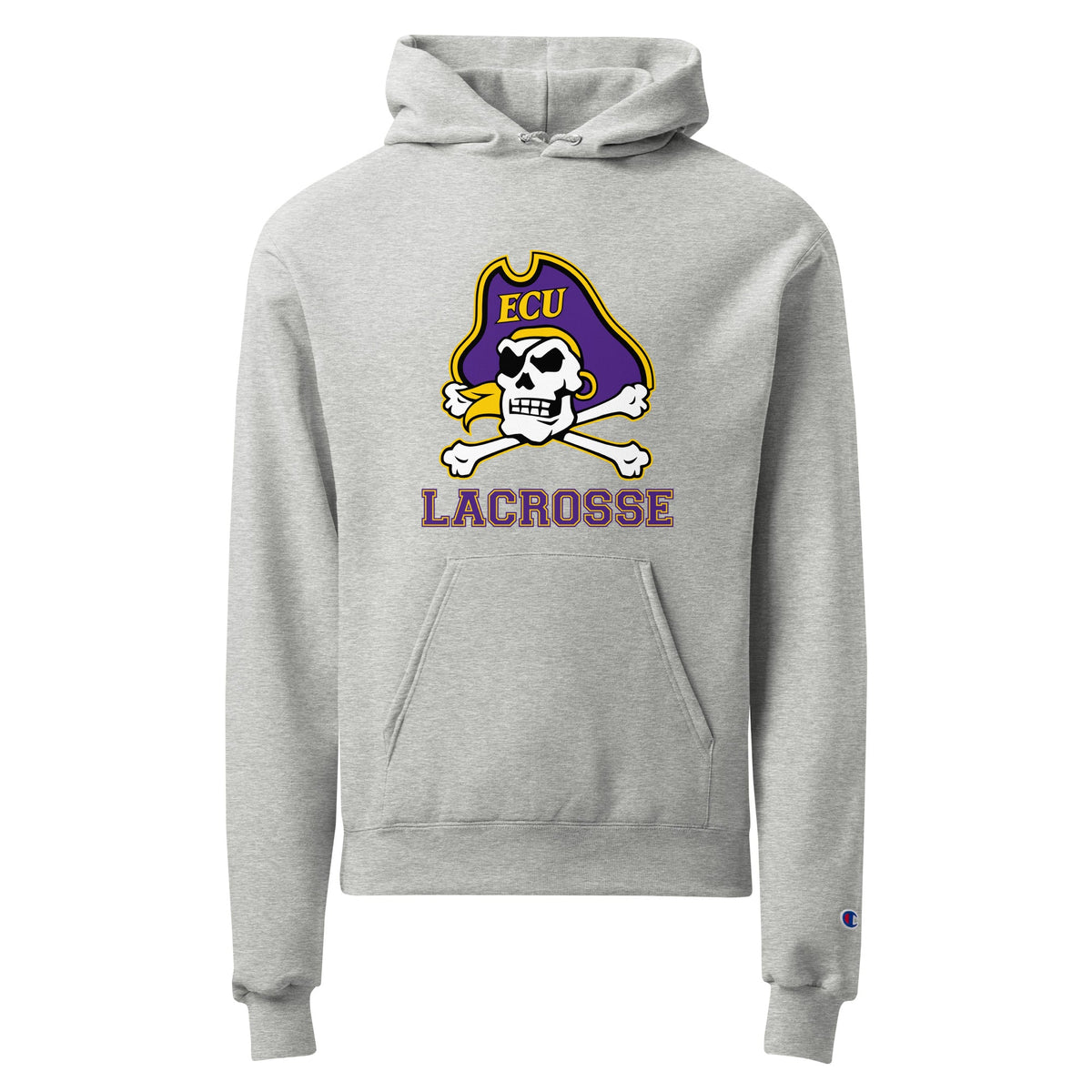 Signature | Champion Hoodie | ECU Club Womens Lacrosse | Ironclad Corsairs Logo