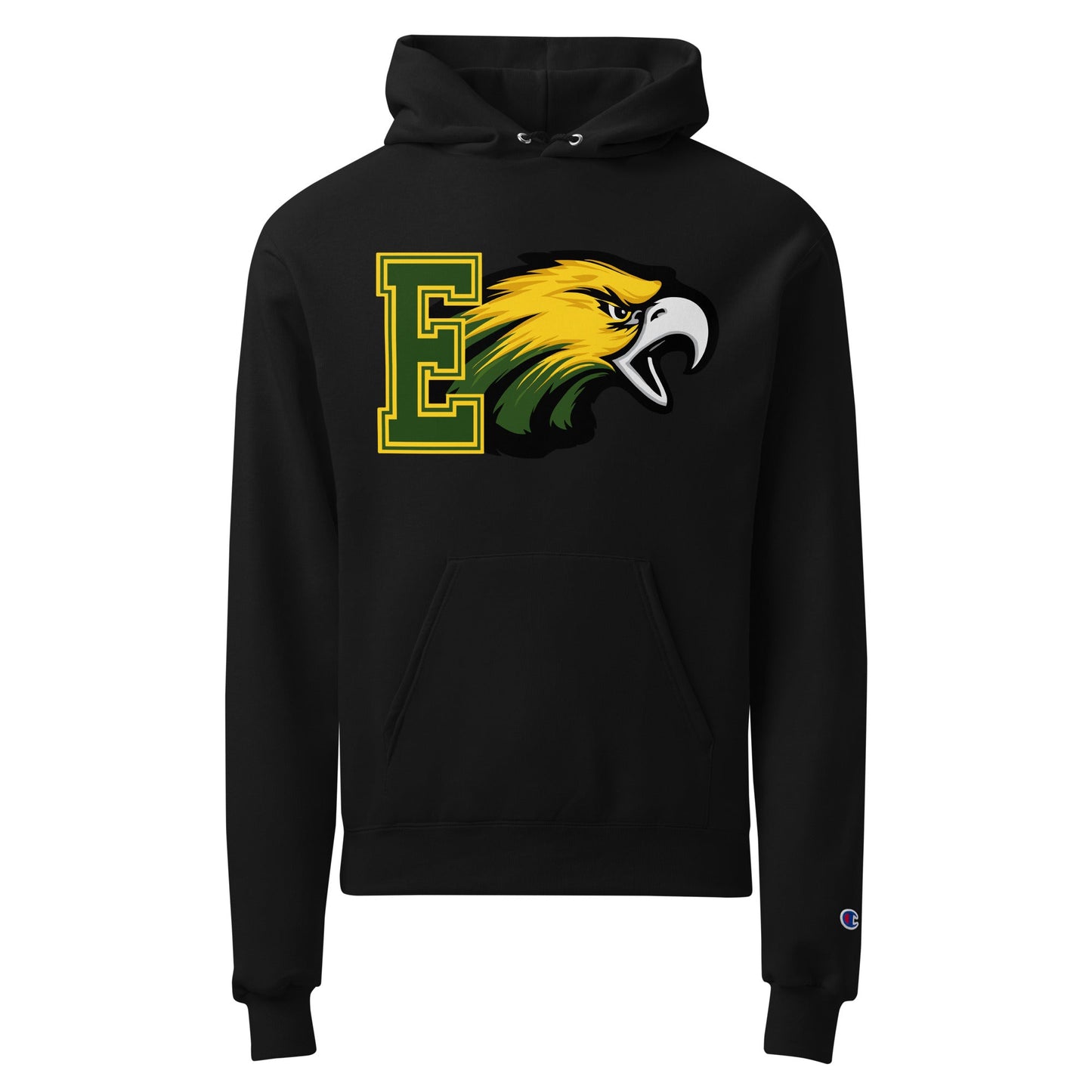 Signature | Champion Hoodie | Evergreen Junior High | Mascot Logo