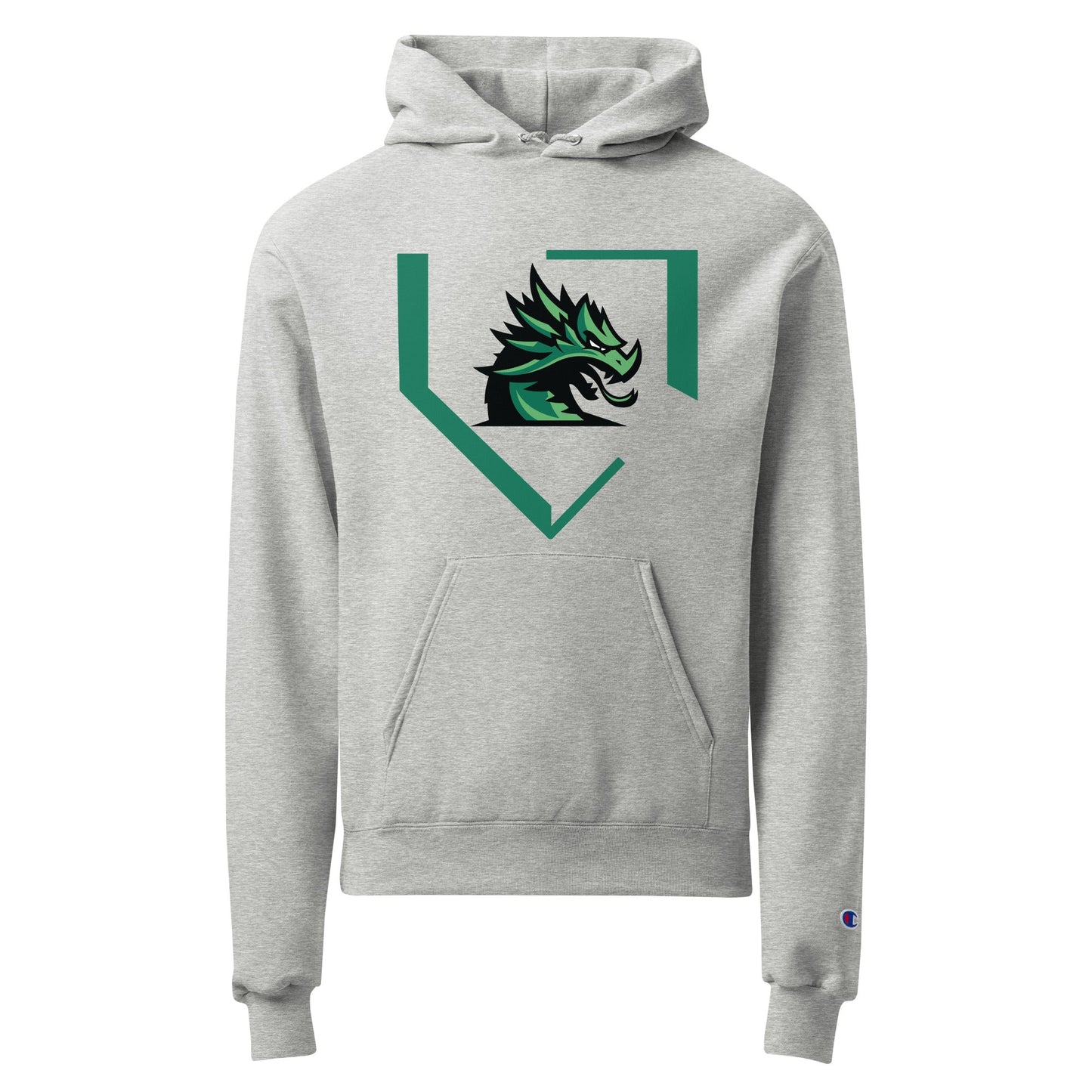 Signature | Champion Hoodie | John Cooper Baseball | Dragon Home Logo