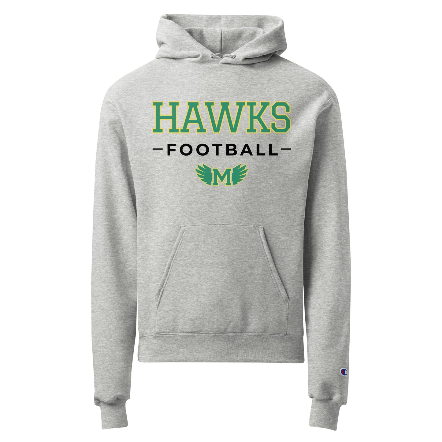 Signature | Champion Hoodie | Lake Minneola Hawks Football | Mark Logo