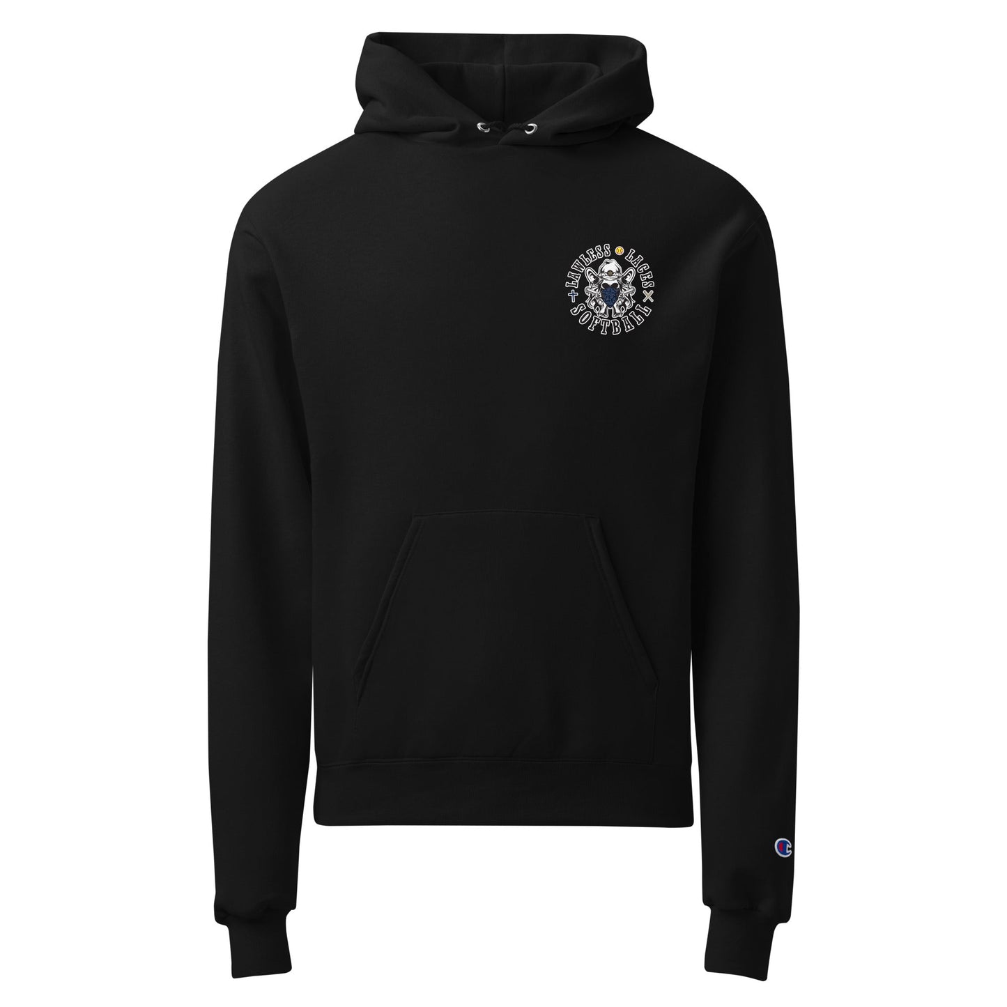 Signature | Champion Hoodie | Lawless Laces Softball | Outlined Pocket Logo