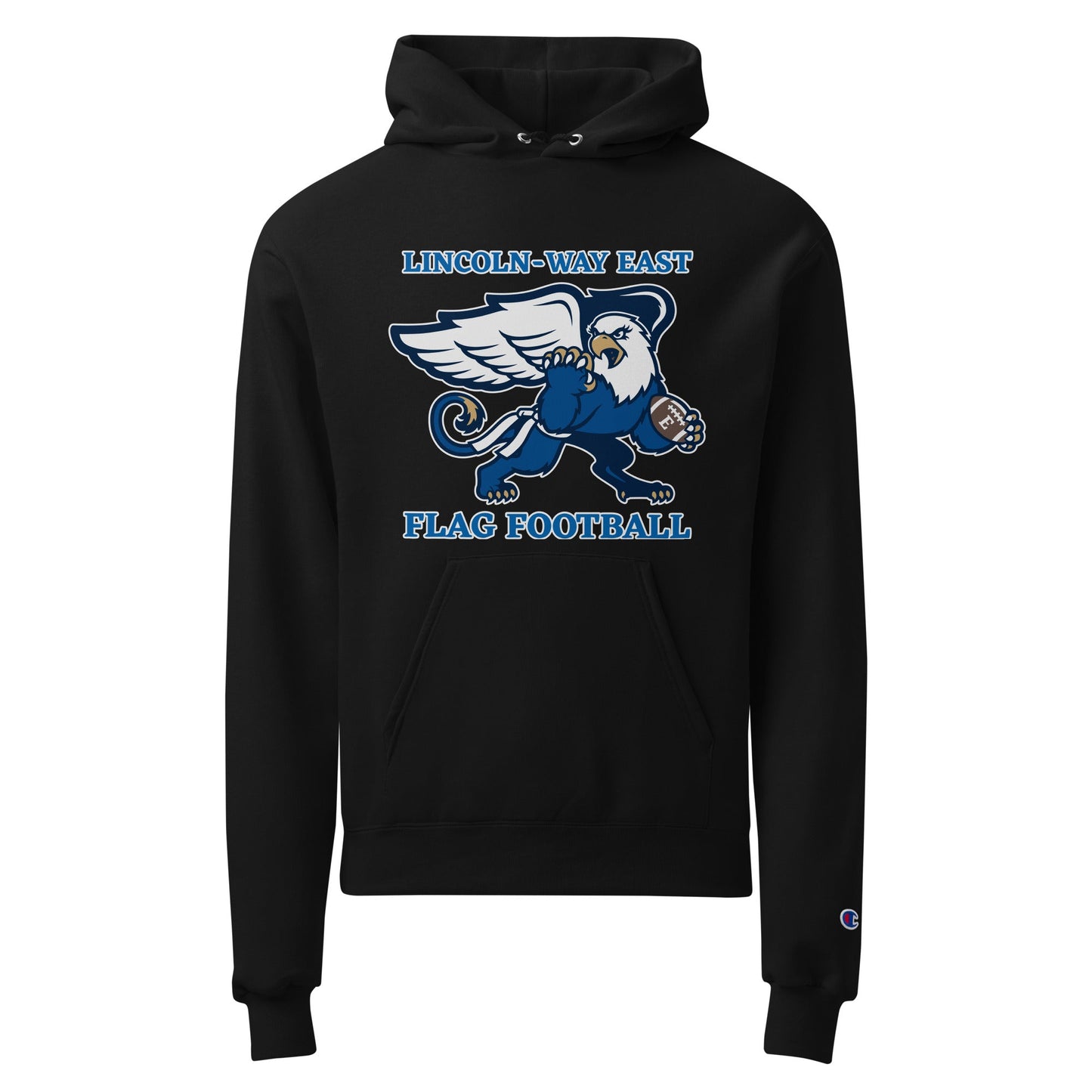 Signature | Champion Hoodie | LWE Flag Football | Crest Logo