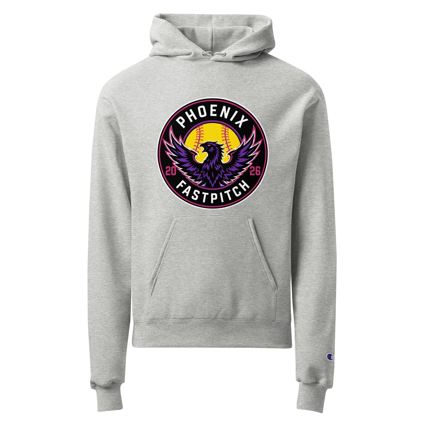 Signature | Champion Hoodie | Phoenix Fastpitch | Badge Logo