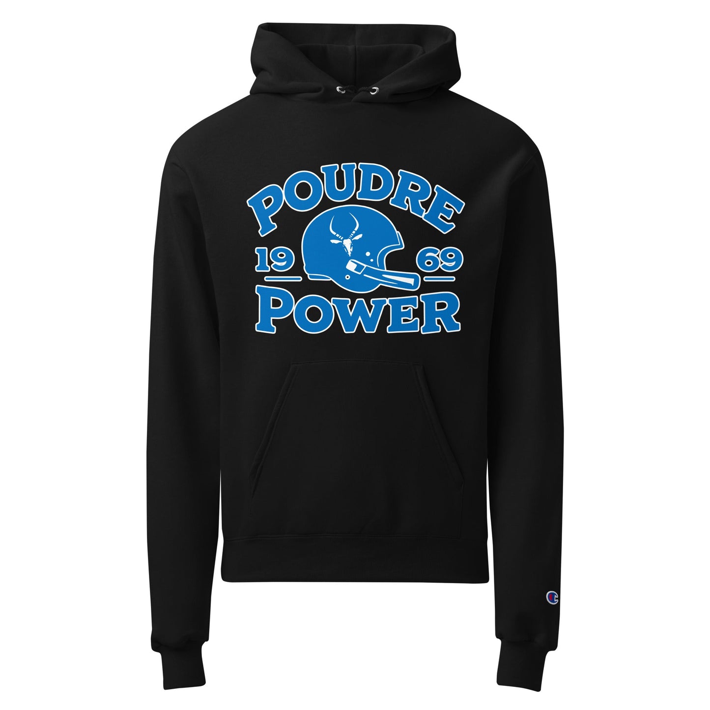 Signature | Champion Hoodie | Poudre Football | Crest Logo