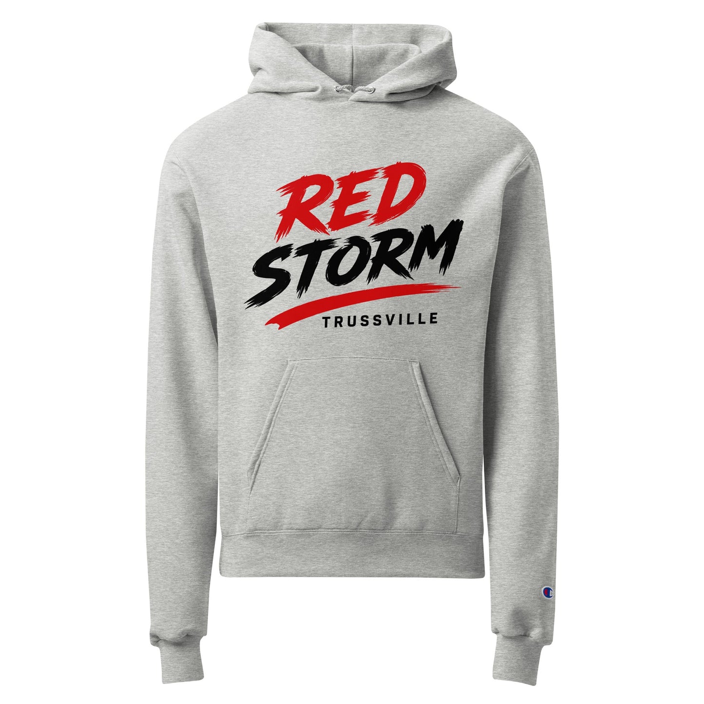 Signature | Champion Hoodie | Red Storm | Modern Script Logo