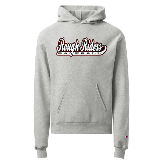 Signature | Champion Hoodie | Rough Riders | Baseball Script Logo