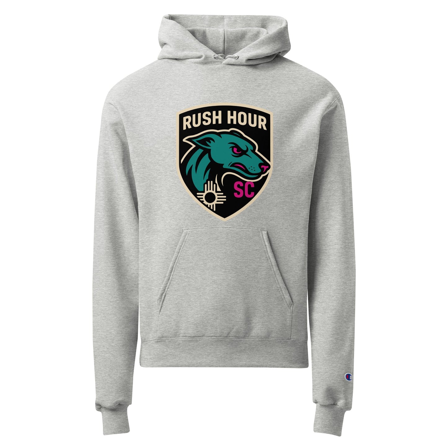 Signature | Champion Hoodie | Rush Hour | Badge Logo