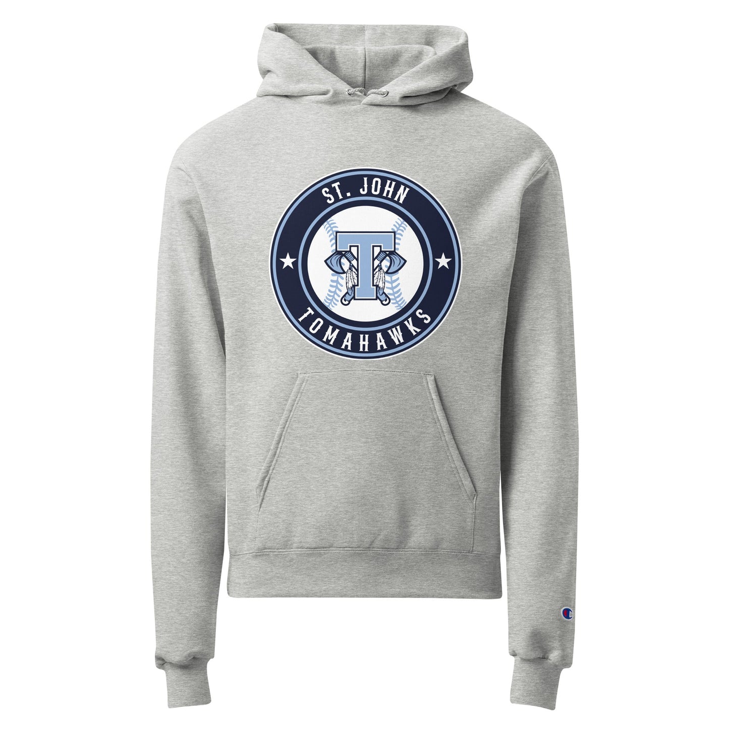 Signature | Champion Hoodie | Saint John Tomahawks | Badge Logo
