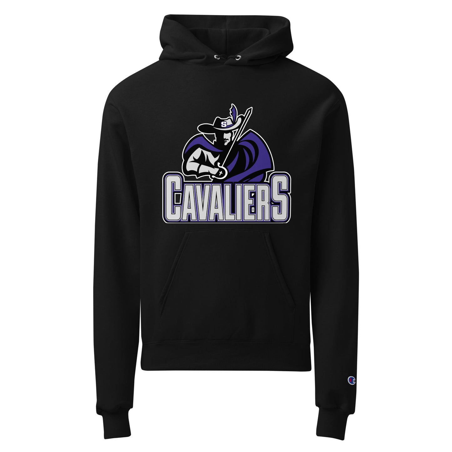 Signature | Champion Hoodie | Saint Thomas More | Cavalier Vanguard Logo