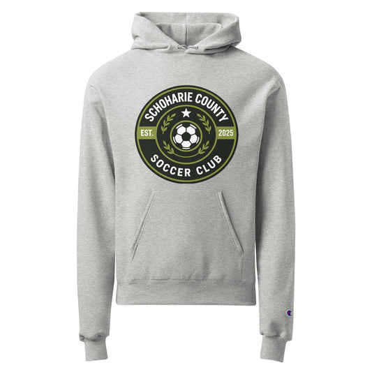Signature | Champion Hoodie | Schoharie County Soccer Club | Badge Logo
