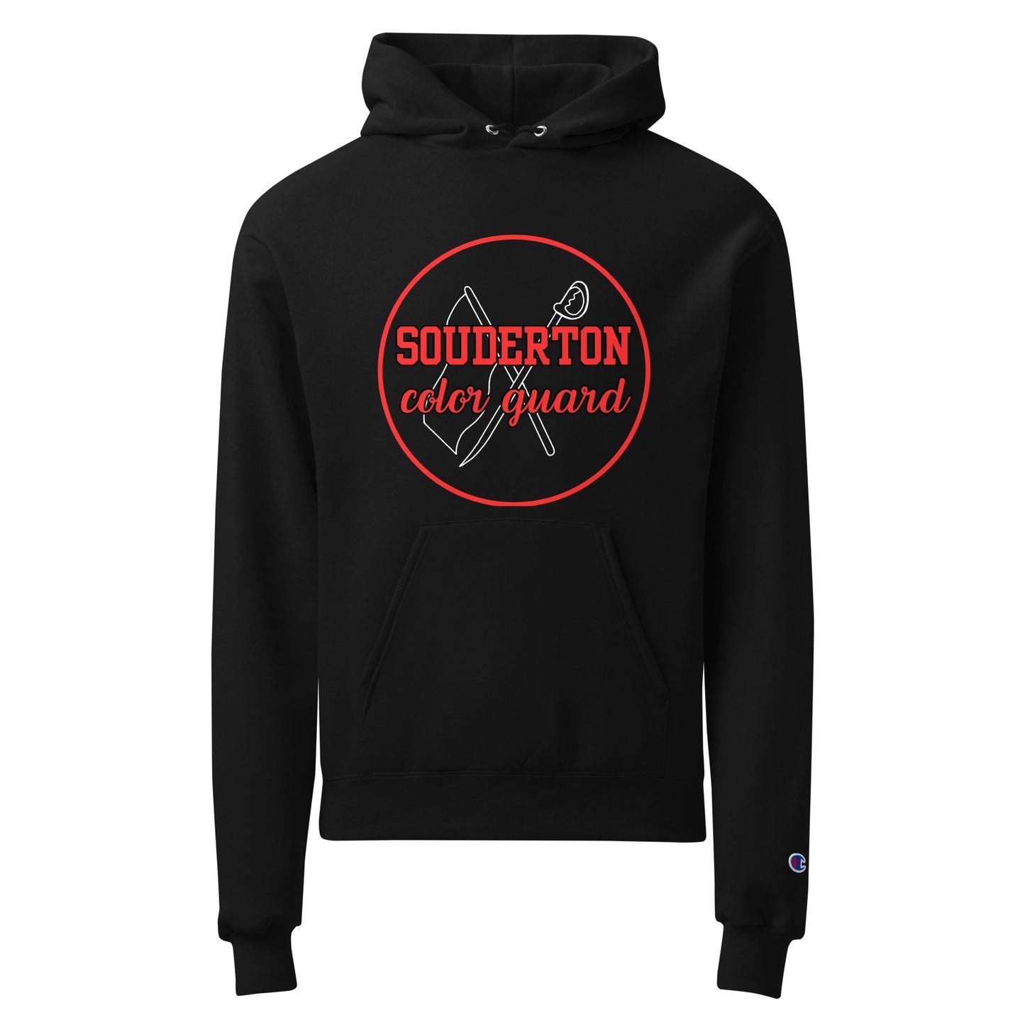 Signature | Champion Hoodie | Souderton Color Guard | Badge Logo