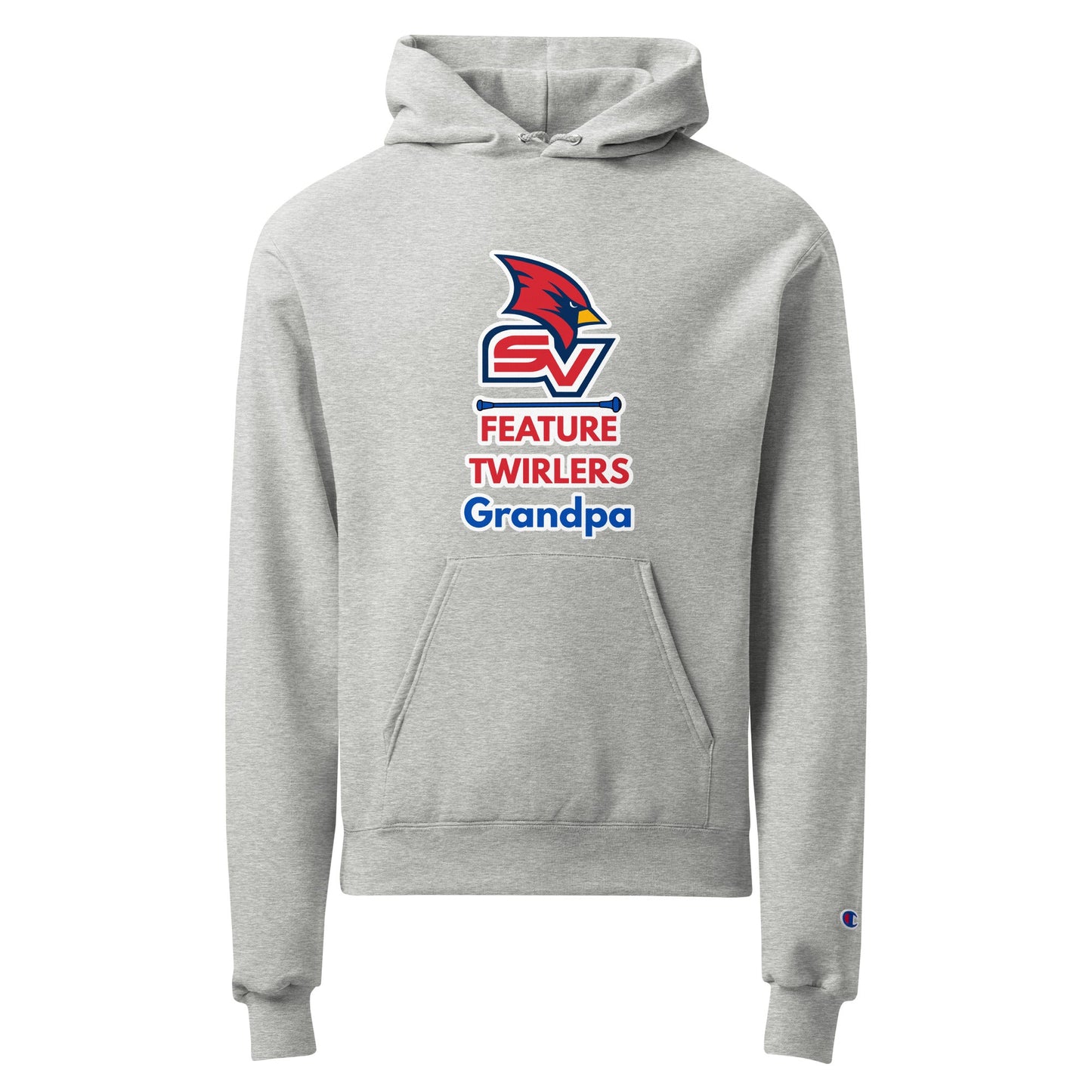 Signature | Champion Hoodie | SVSU Feature twirlers | Grandpa Logo
