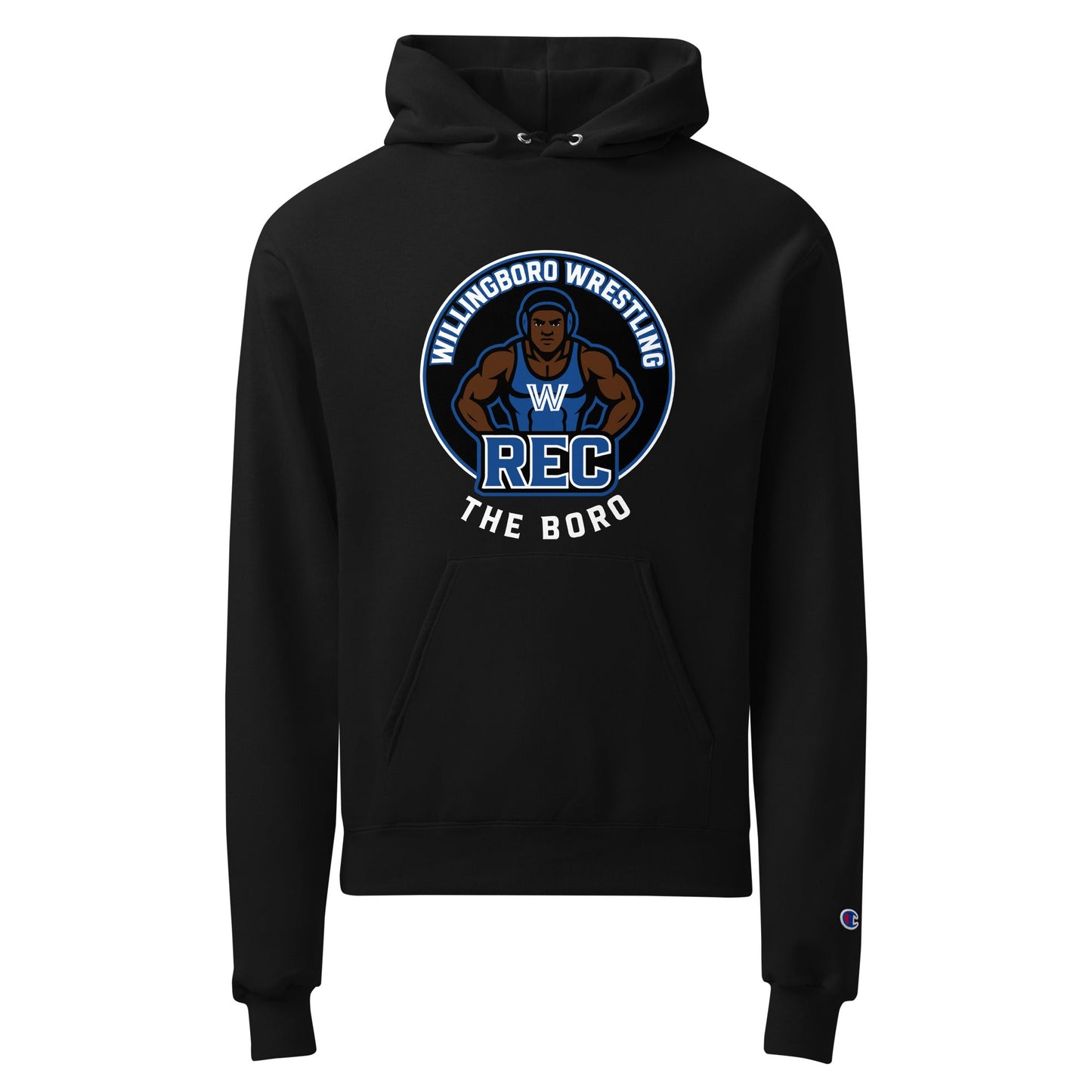 Signature | Champion Hoodie | The Boro Brand | Wrestler Logo