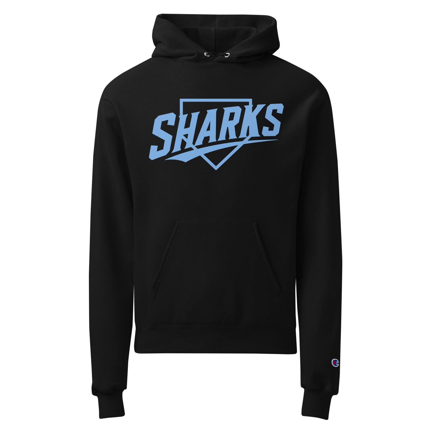 Signature | Champion Hoodie | The Sharks Baseball Team | Crest Logo