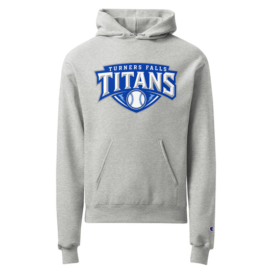 Signature | Champion Hoodie | Turners Falls Titans | Titan Crest Logo
