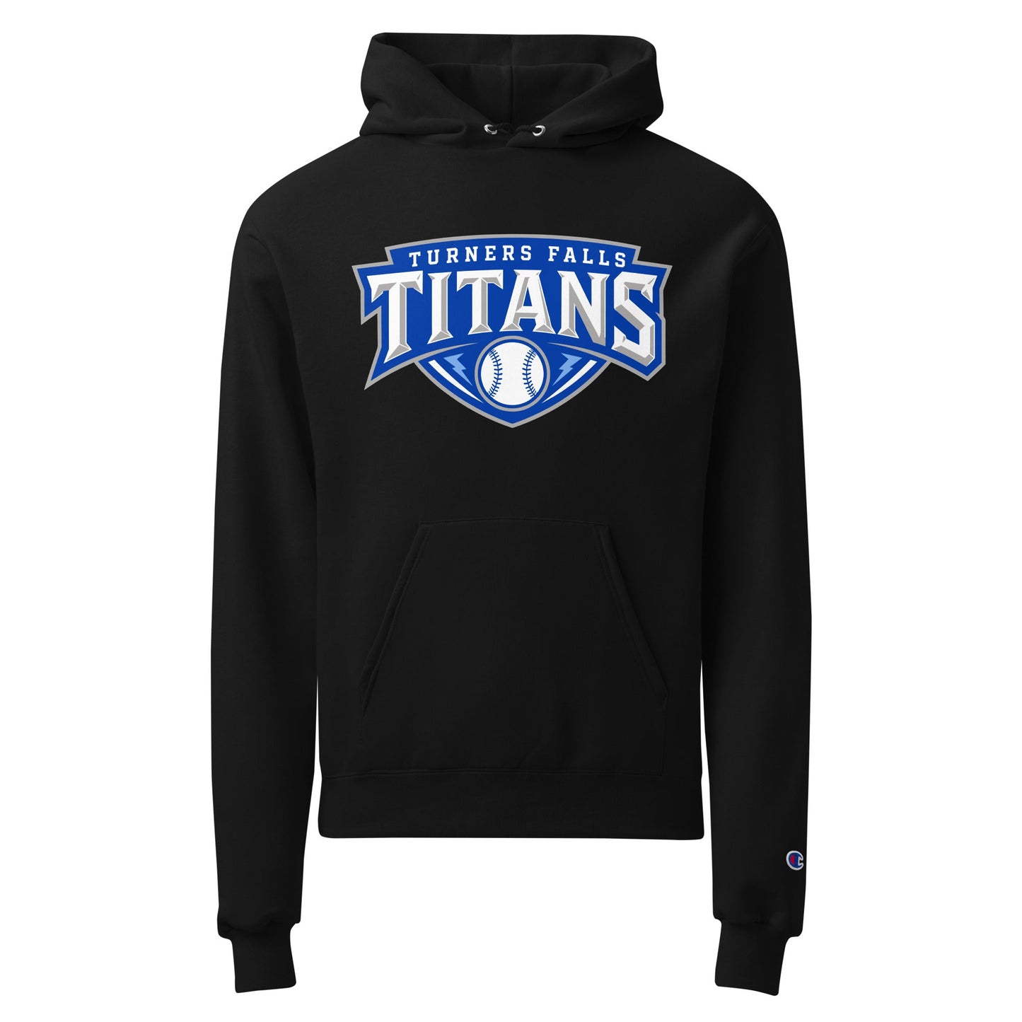 Signature | Champion Hoodie | Turners Falls Titans | Titan Crest Logo