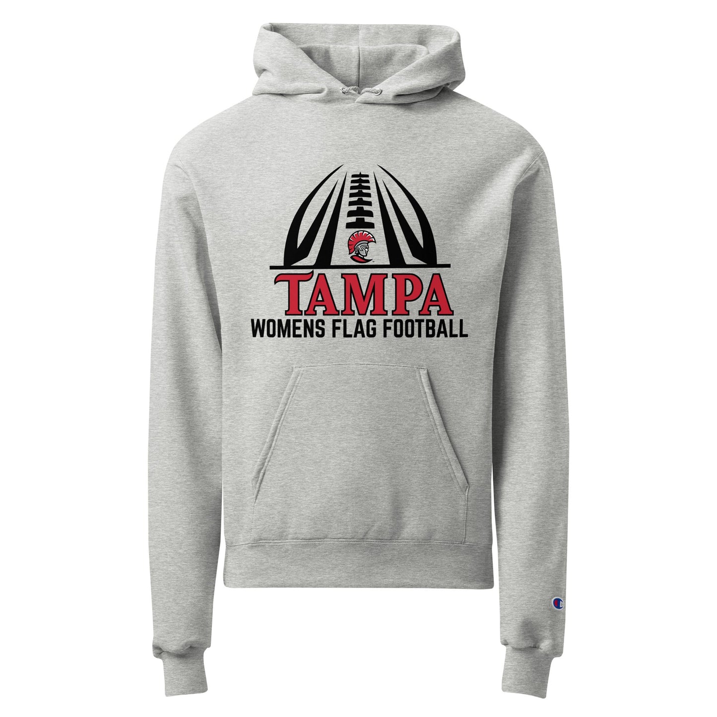 Signature | Champion Hoodie | University of Tampa Women's Flag Football | Football Logo