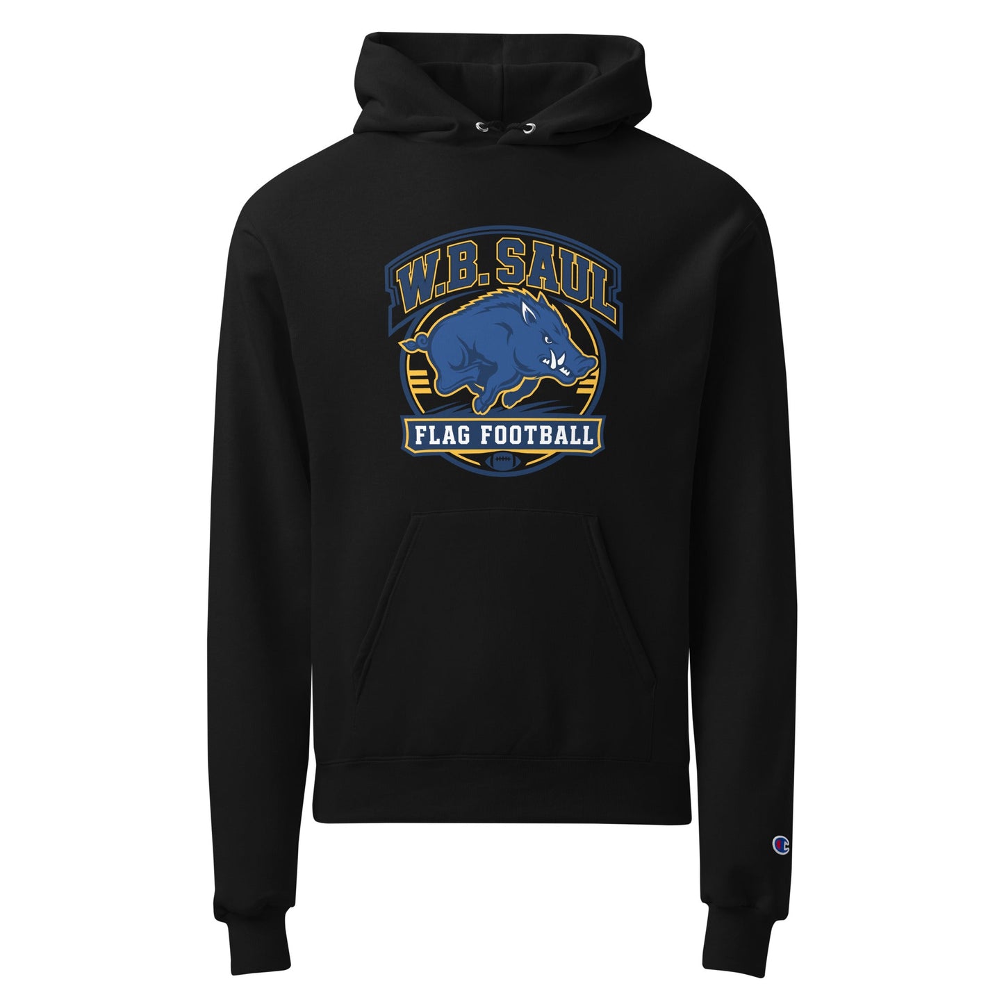 Signature | Champion Hoodie | W.B.Saul Razorbacks | Emblem Logo