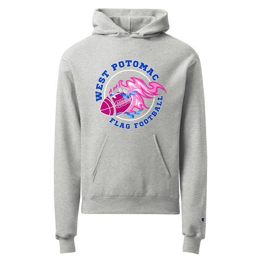 Signature | Champion Hoodie | West Potomac Flag Football | Crest Logo