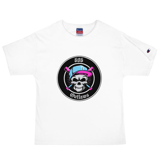 Signature | Champion T-Shirt | 606 Outlaws Baseball | Badge Logo
