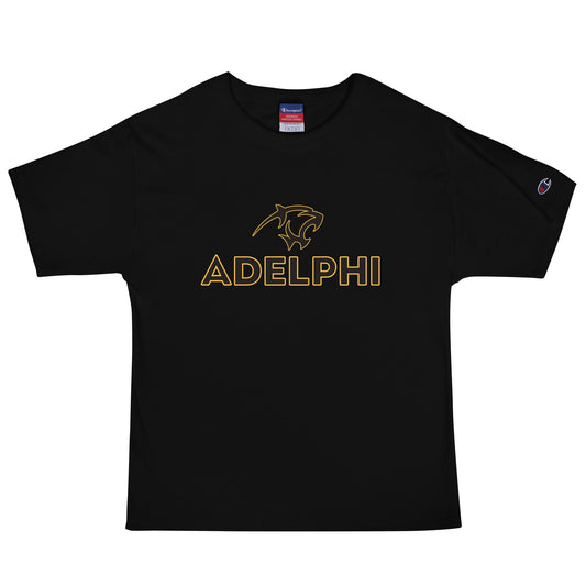 Signature | Champion T-Shirt | Adelphi Womens Soccer | Apex Panther Logo