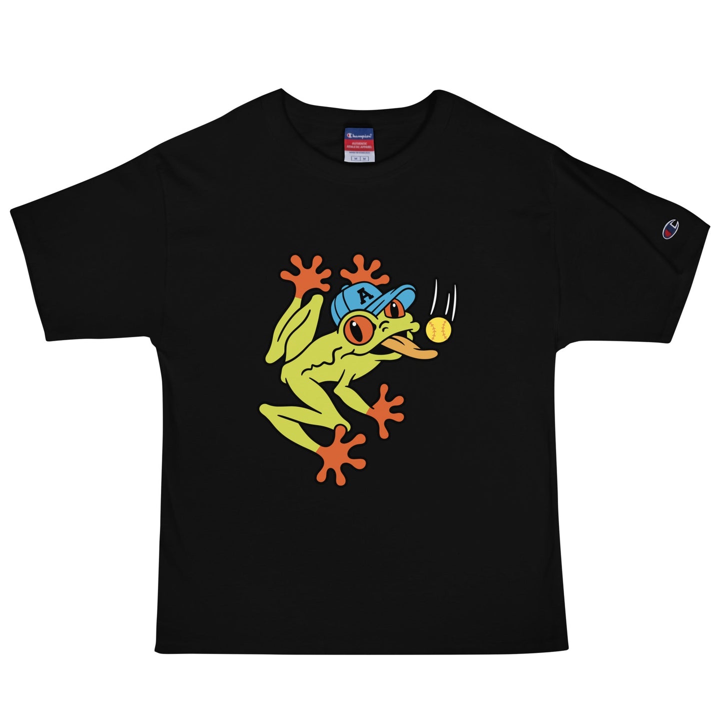 Signature | Champion T-Shirt | Aquasox Softball | Mascot Logo