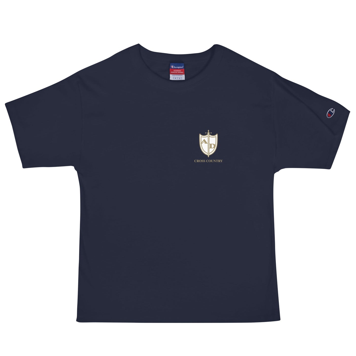Signature | Champion T-Shirt | Arma Dei Academy Cross Country | Shield Logo