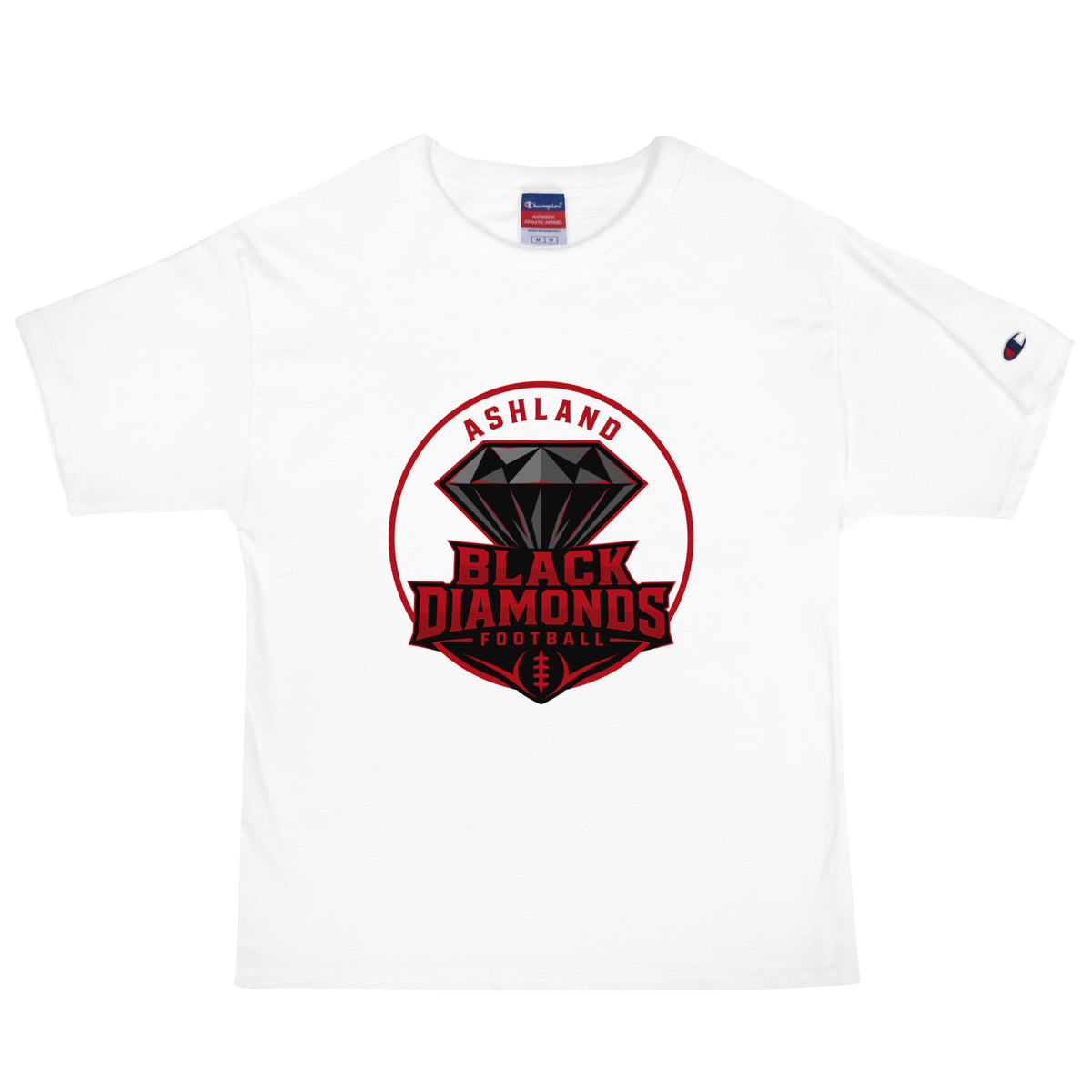 Signature | Champion T-Shirt | Ashland Black Diamonds | Badge Logo