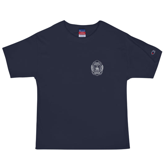 Signature | Champion T-Shirt | Bangor PD | Badge Logo