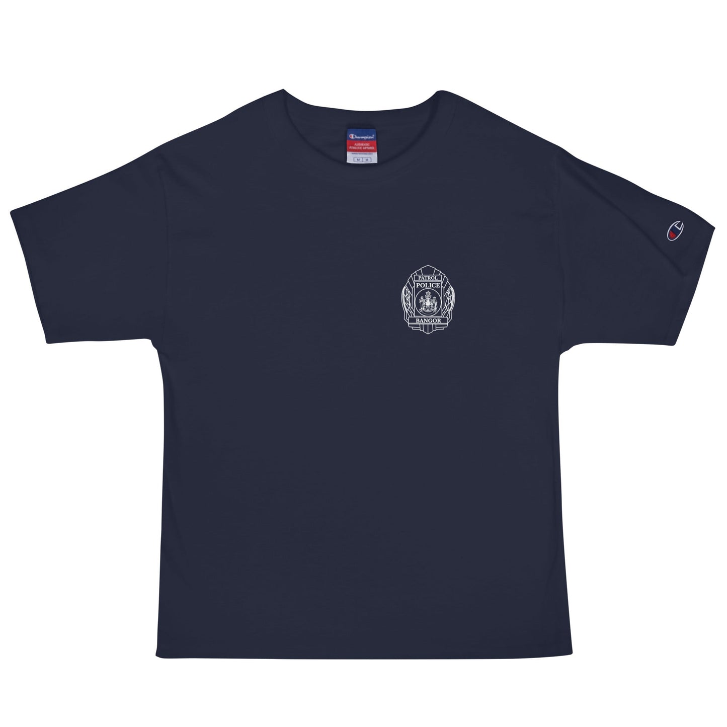 Signature | Champion T-Shirt | Bangor PD | Badge Logo