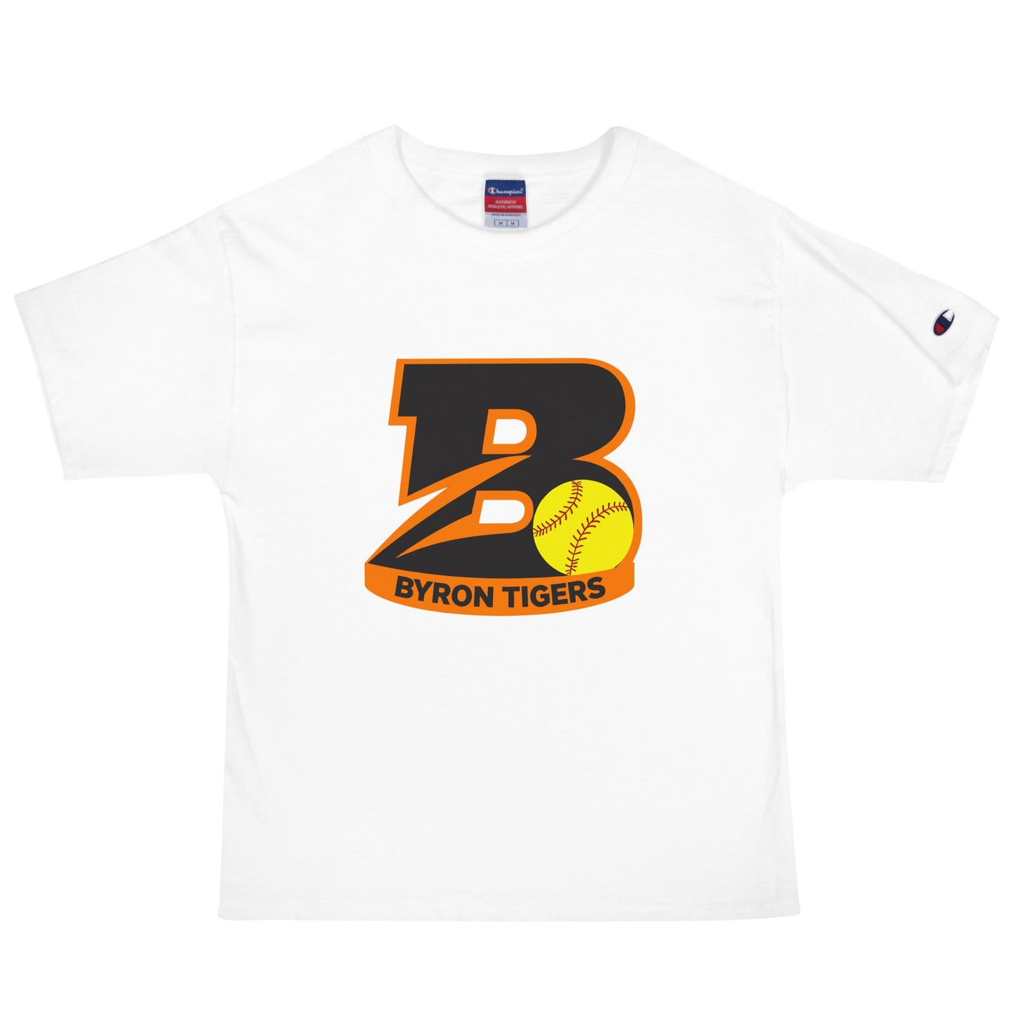 Signature | Champion T-Shirt | Byron High School Softball | Softball Logo