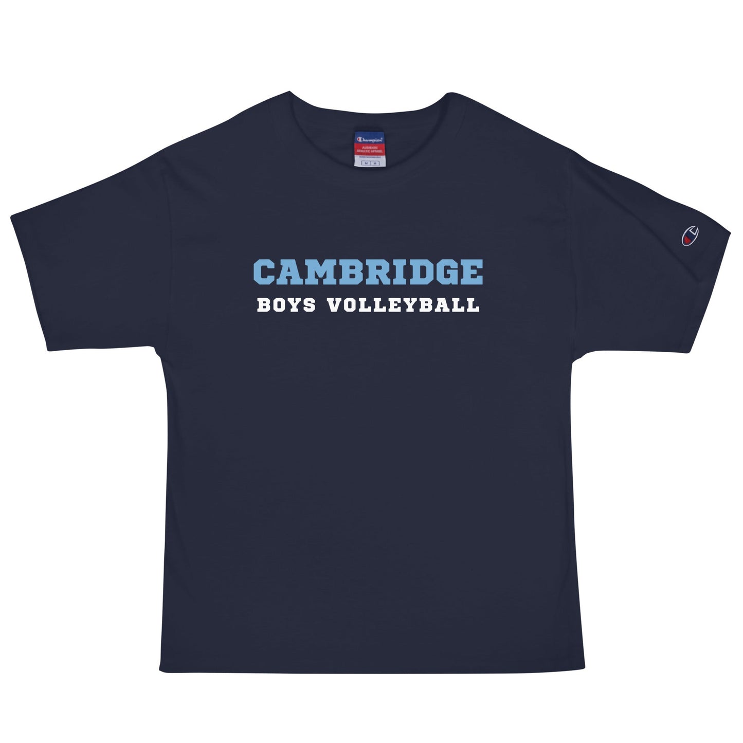 Signature | Champion T-Shirt | Cambridge Volleyball | Block Script Logo