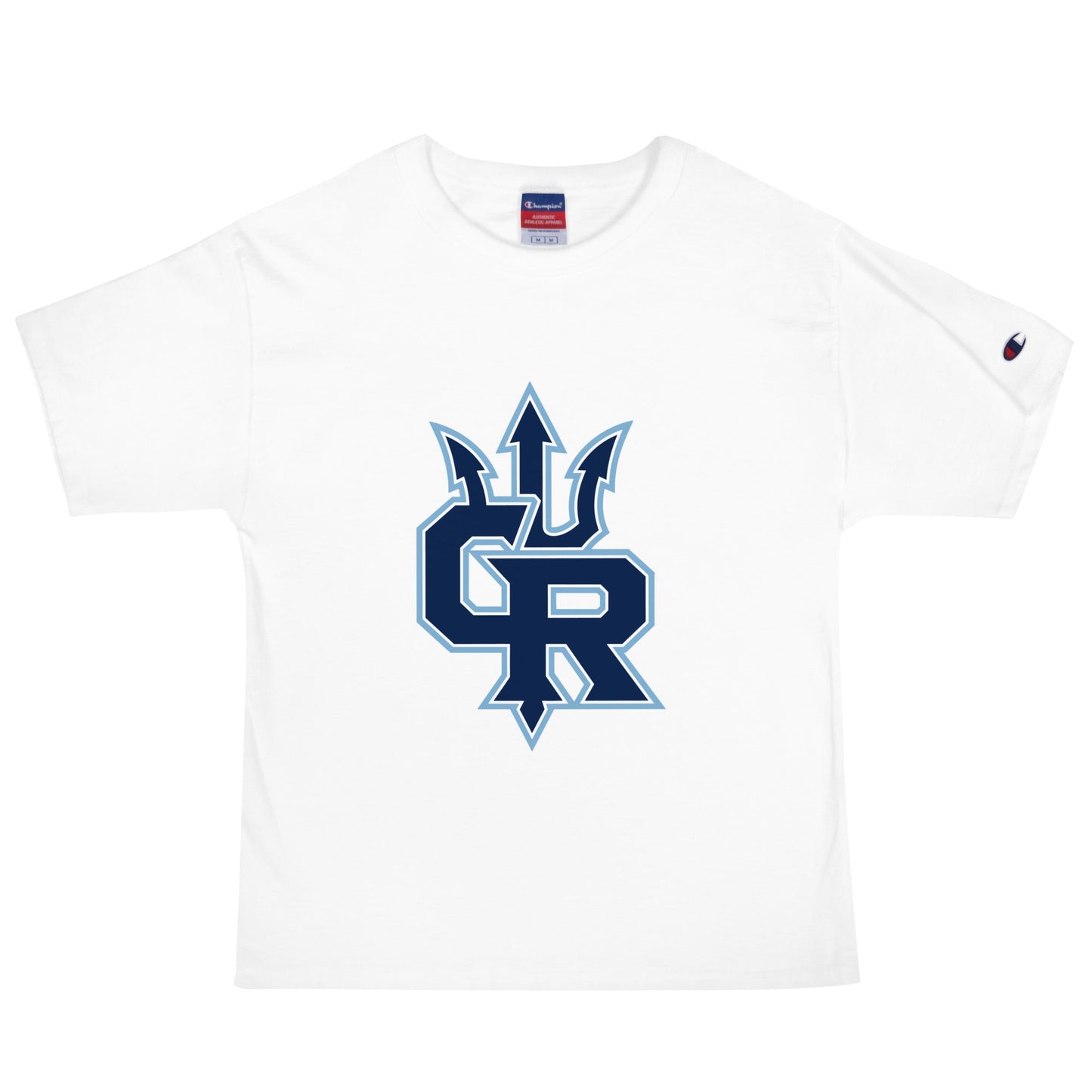 Signature | Champion T-Shirt | Cape Riptides Baseball | Emblem Logo