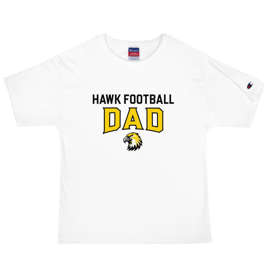 Signature | Champion T-Shirt | Cardinal Ohara Hawks | Football Dad Logo